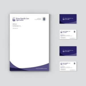 law firm stationery design