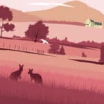 illustration design country setting