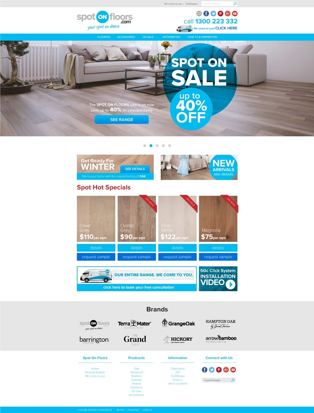 website design flooring company