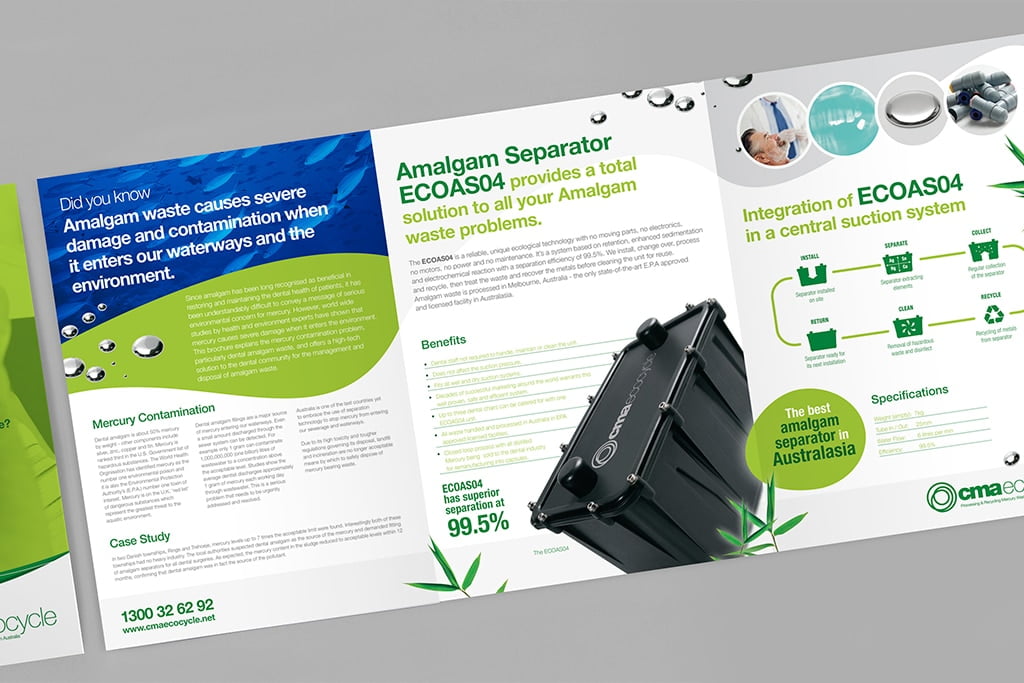 brochure design waste recycling