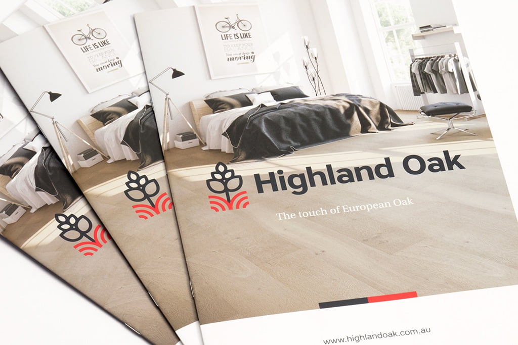 brochure cover highland flooring