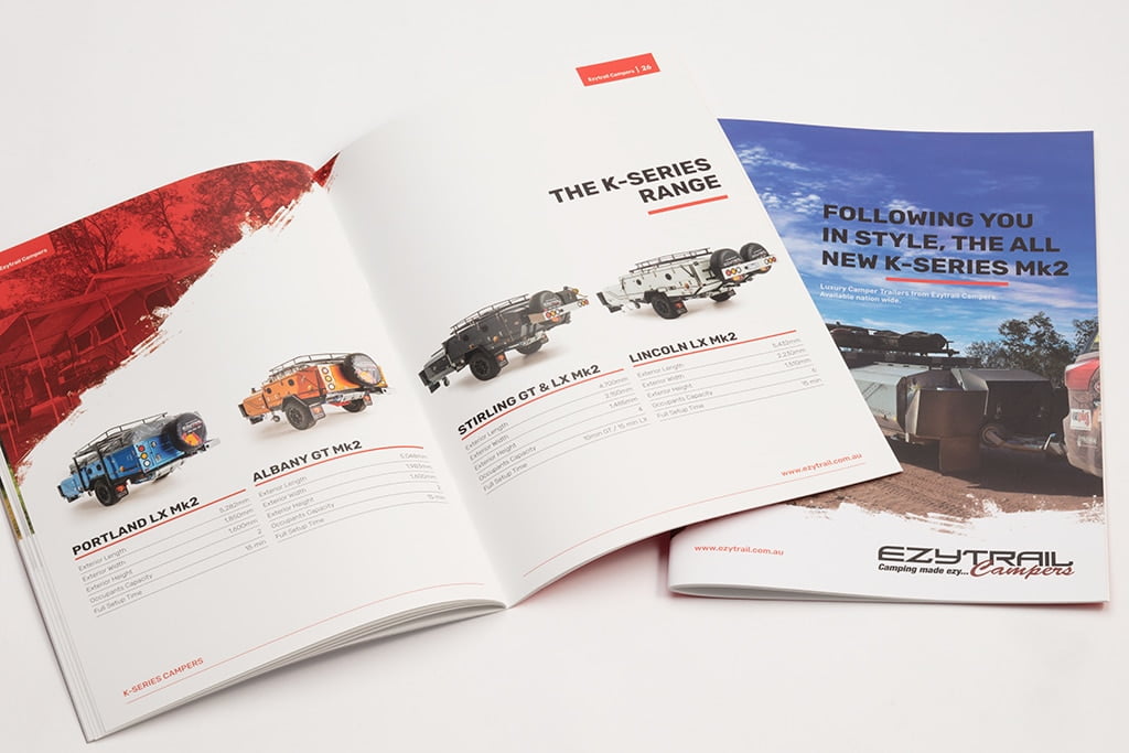 brochure design camper trailers