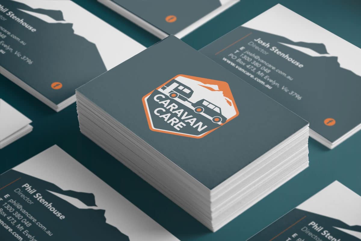 business card design caravan