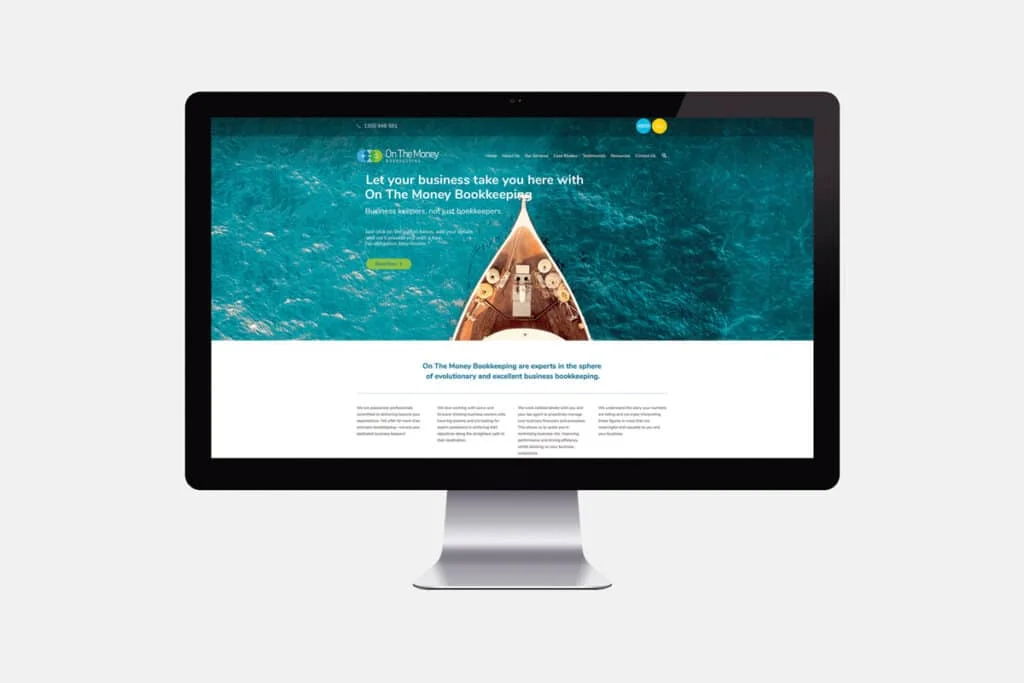 website design bookkeeping business