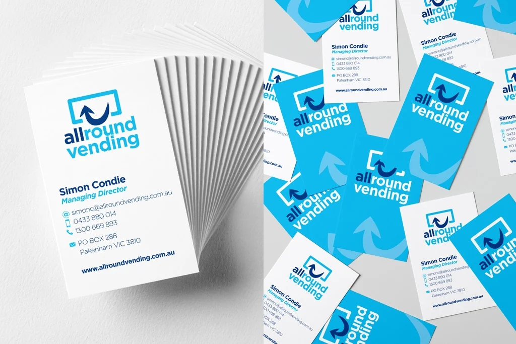 business cards vending service