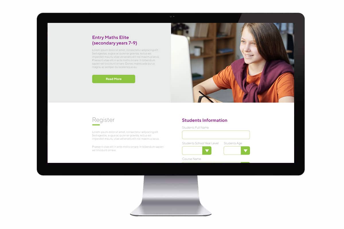 education website design