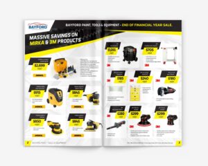power tools catalogue design
