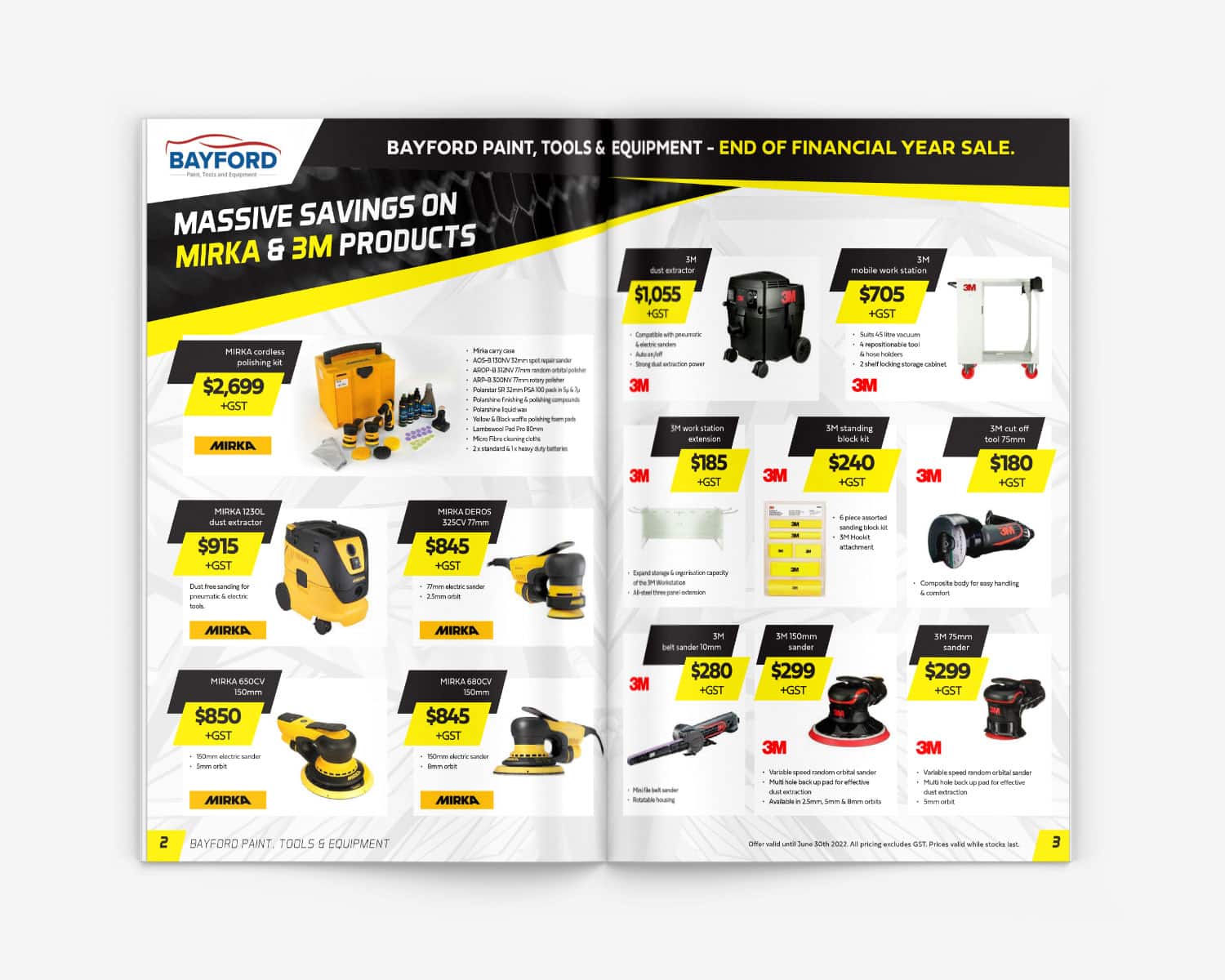 power tools catalogue design